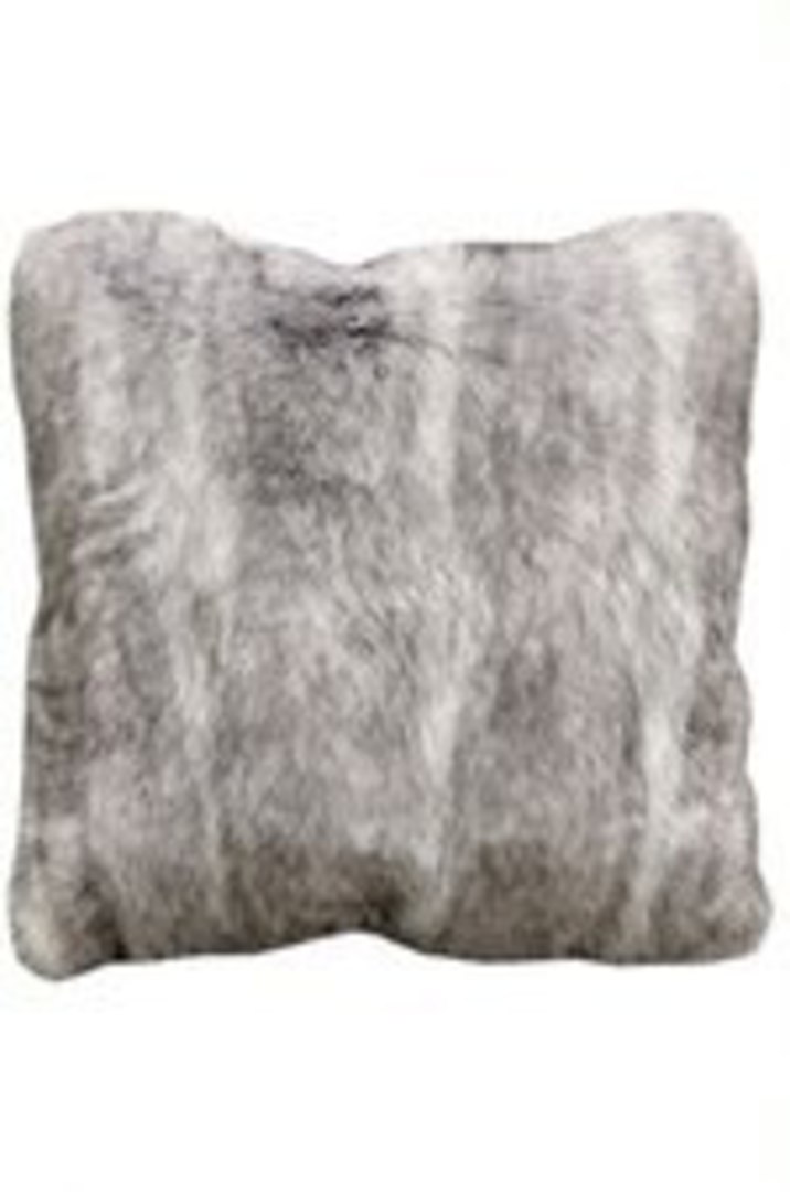 Heirloom Exotic Faux Fur - Cushion / Throw -  Grey Coyote image 2